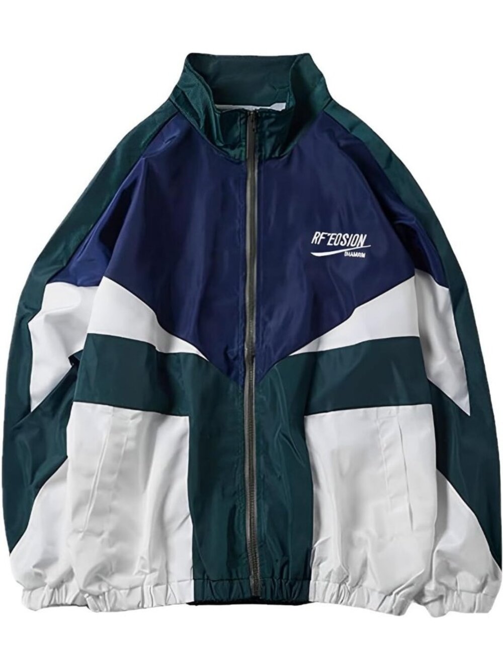 Y2K Oversized Windbreaker Jacket for Women | Trendy Varsity Style | Lightweight